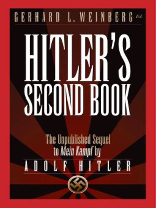Title details for Hitler's Second Book by Adolf Hitler - Available